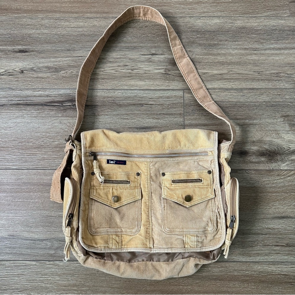 Y2K Corduroy Crossbody Bag